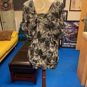 multi-colored print top